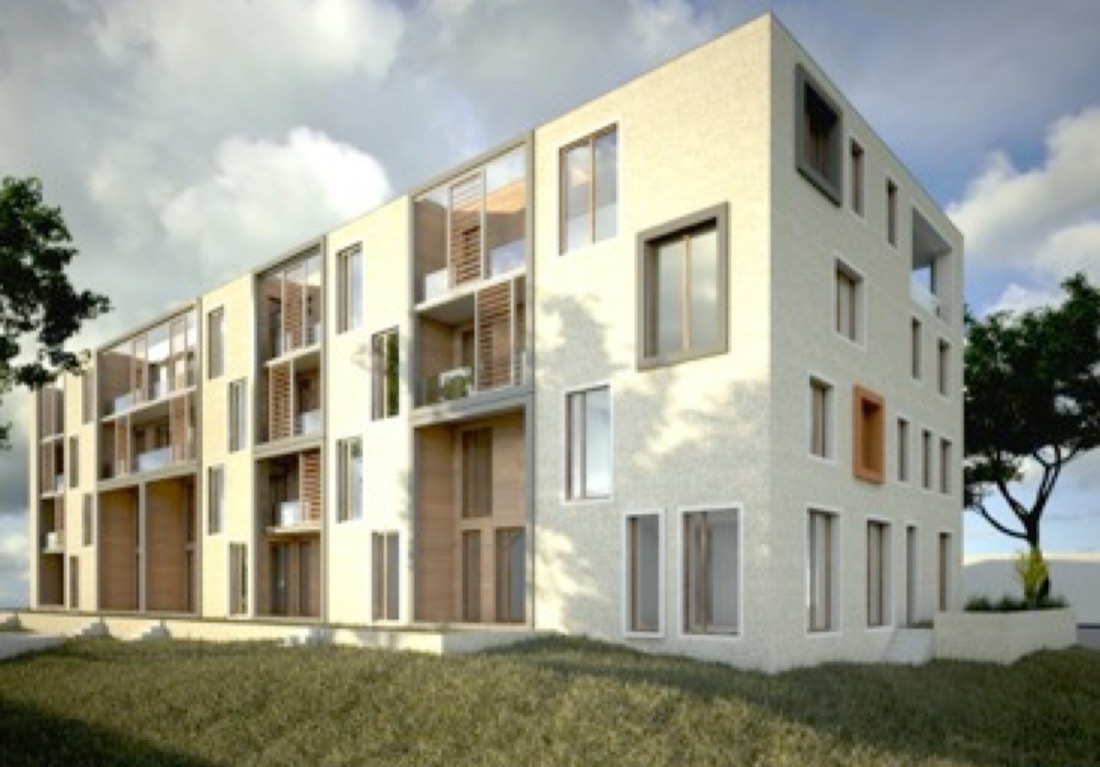 Visualisierung eines Energiespar-Wohnhauses in Potsdam